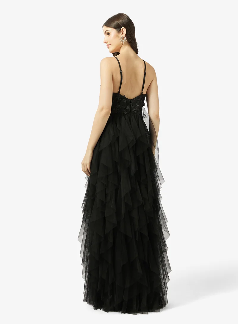 Ella Limited Edition Evening Dress With Ruffles